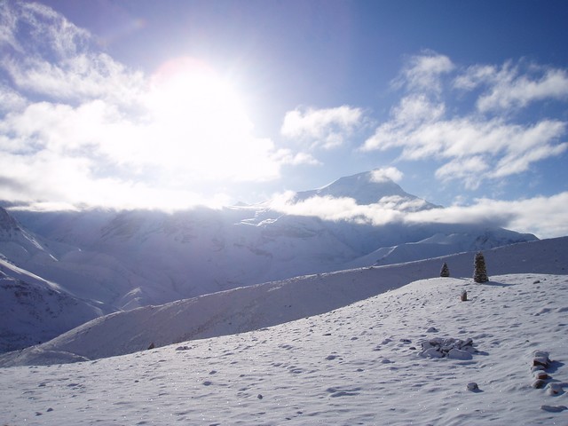 Lever de soleil, Thorung-La, Népal
