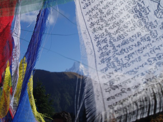 Photo du Machhapuchhere depuis une colline entre Ghorepani et Deurali