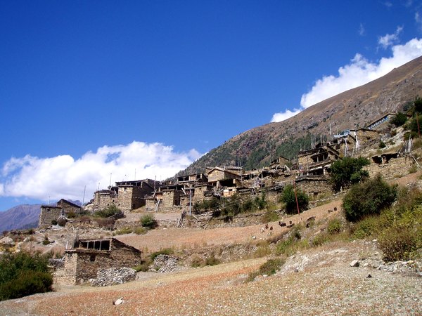 Le village d'Upper Pisang, au Népal