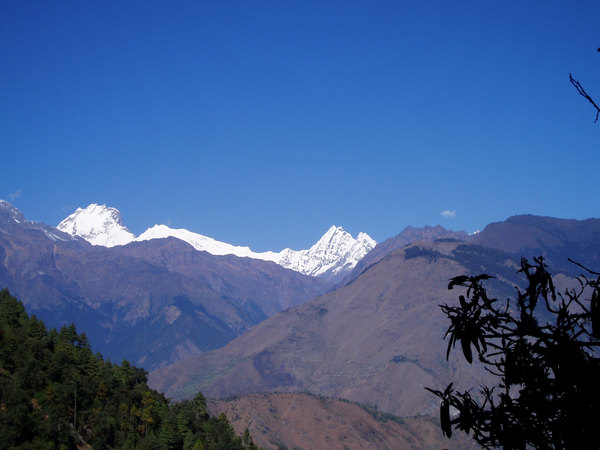 Photo du Ganesh Himal depuis la région du Langtang