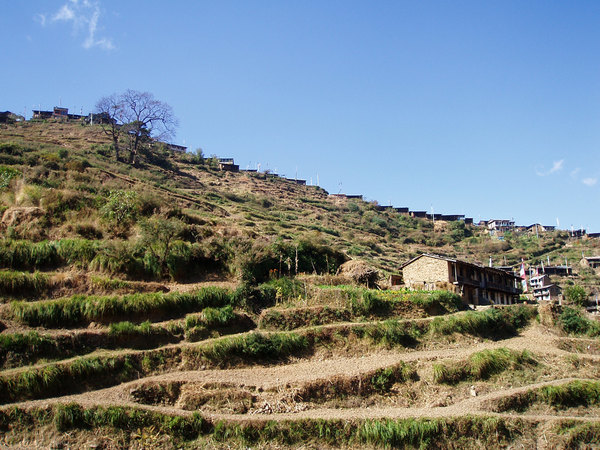 Photo du village de Thulo Syabru au Népal