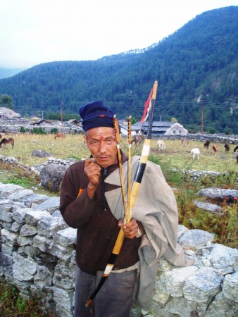 Tour des Annapurnas : Marpha   Larjung   Kalopani tir a l arc kalopani nepal 338x450