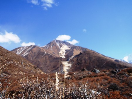 Trek dans le Langtang : Jour 4 : Langtang   Kyanjing Gompa tserko ri langtang 450x338