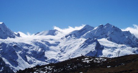 Trek dans le Langtang   Jour 5 : Ascension du Tserko Ri (4984 m) trekkers sommet tserko ri 450x241