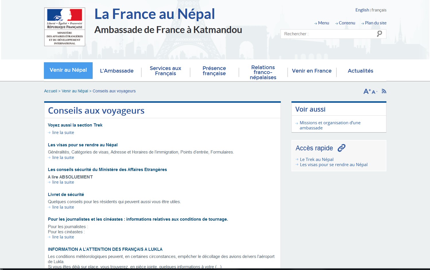 Ambassade de France au Népal