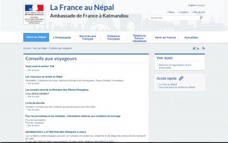 Ambassade de France au Népal abassade france nepal 450x282