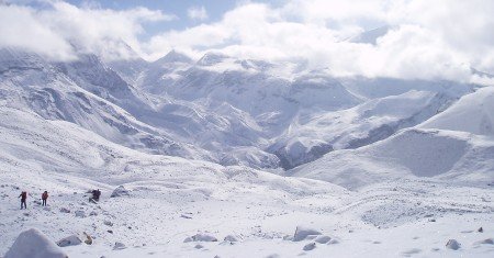 Tour des Annapurnas : High Camp   Thorung La   Muktinath montee thorong la tour annapurnas nepal1 450x235